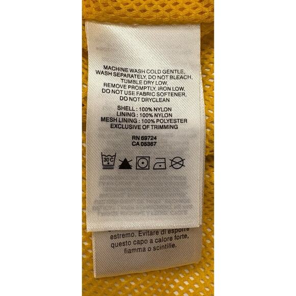 Columbia Boy's Watertight Rain Jacket Large (14/16) Blue W/Yellow Mesh Omni Tech - Picture 7 of 7